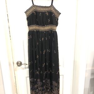 Pretty Boho sheer printed maxi dress